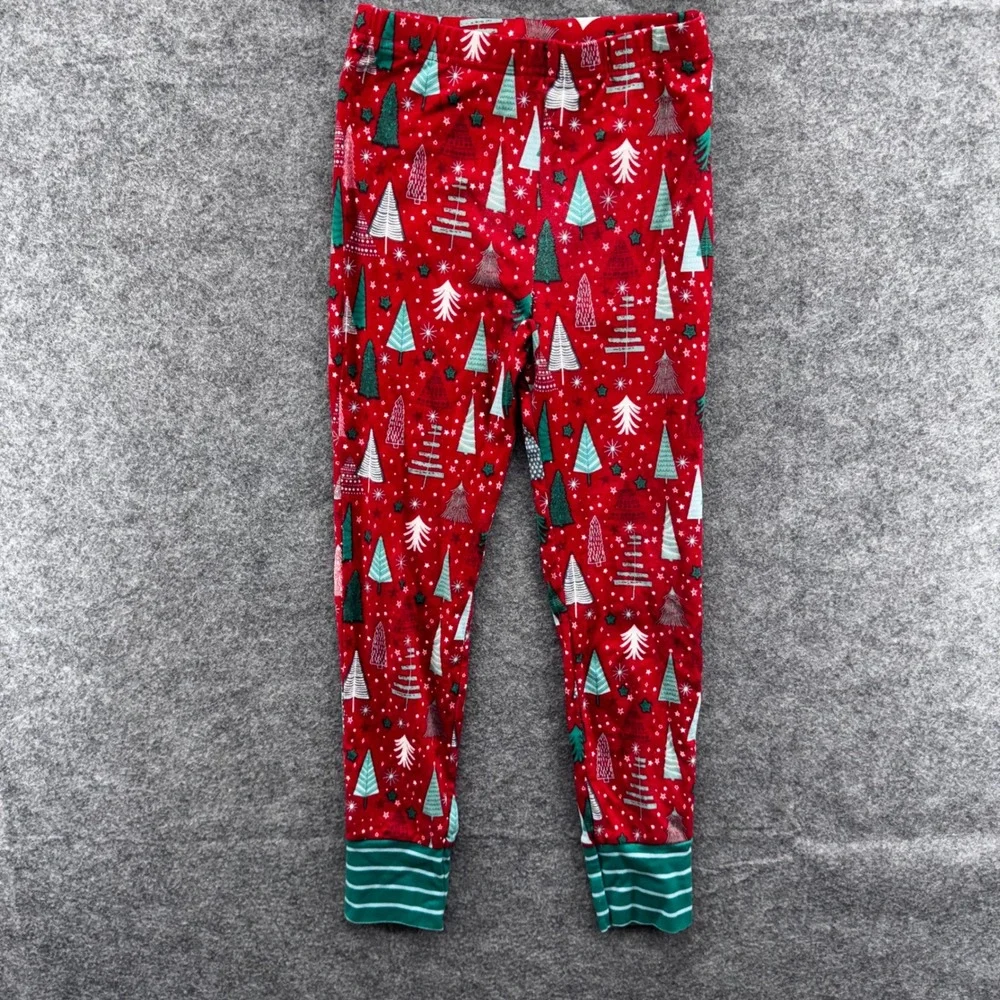 Matilda‎ Jane Boys Size 6 Christmas Tree Fitted Pajama Set Green Red Stripe